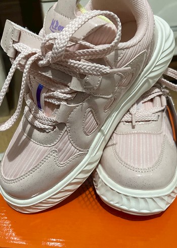 Pembe Bağcıklı Kız Çocuk Spor Ayakkabı - Görsel 3