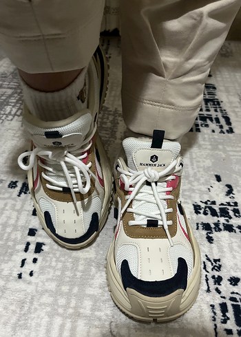 Beyaz Laced Hammerjack Stiletto Topuklu Spor Ayakkabı - Görsel 2