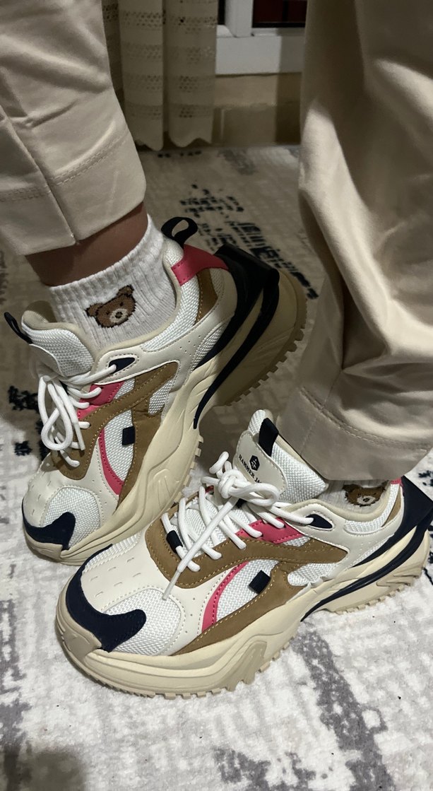 Beyaz Laced Hammerjack Stiletto Topuklu Spor Ayakkabı - Görsel 3