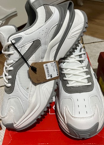 Hammer Jack Gri Beyaz Bağcıklı Spor Ayakkabı - Görsel 2