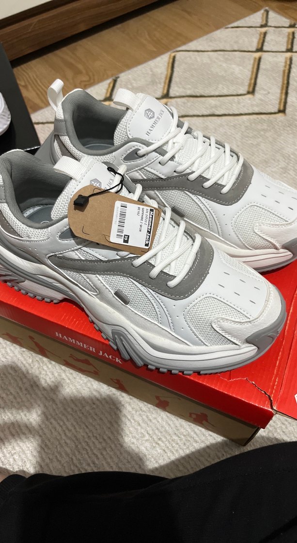 Hammer Jack Gri Beyaz Bağcıklı Spor Ayakkabı - Görsel 3