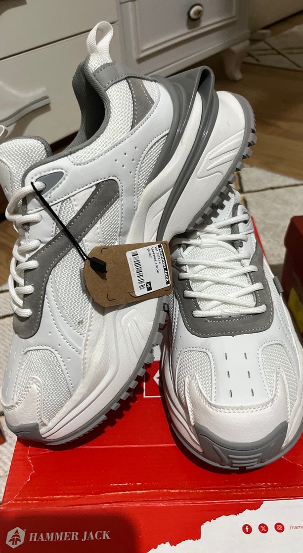 Hammer Jack Gri Beyaz Bağcıklı Spor Ayakkabı - Görsel 2