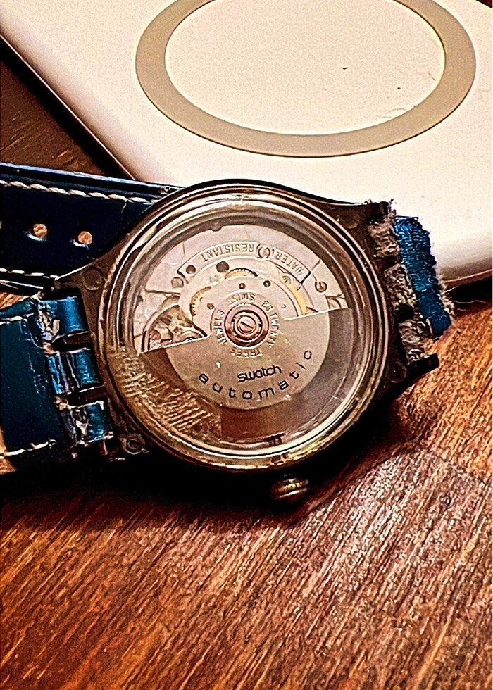 Koleksiyonluk Swatch 1992 otomatik çalışıyor - Görsel 4
