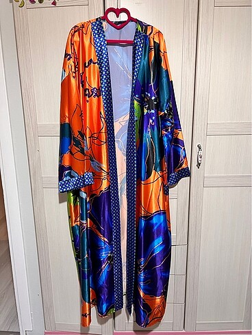 Saten Kimono Mükemmel Renk