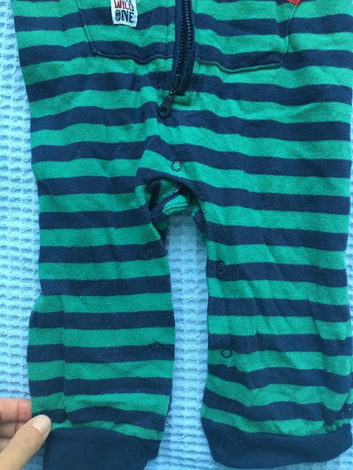 Kapüşonlu Fermuarlı Erkek Bebek Tulum - Görsel 2