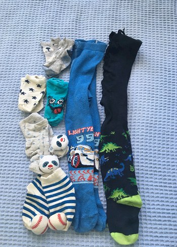 Erkek Çocuk Renkli Çorap Seti Lightye - Görsel 3