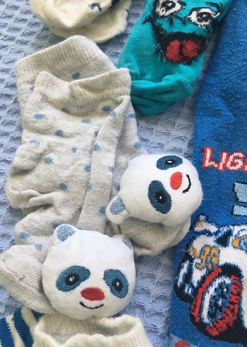 Erkek Çocuk Renkli Çorap Seti Lightye - Görsel 2