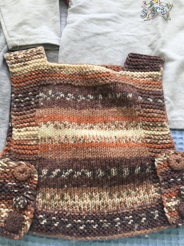 Gri Kız Bebek Triko Takım - Görsel 2