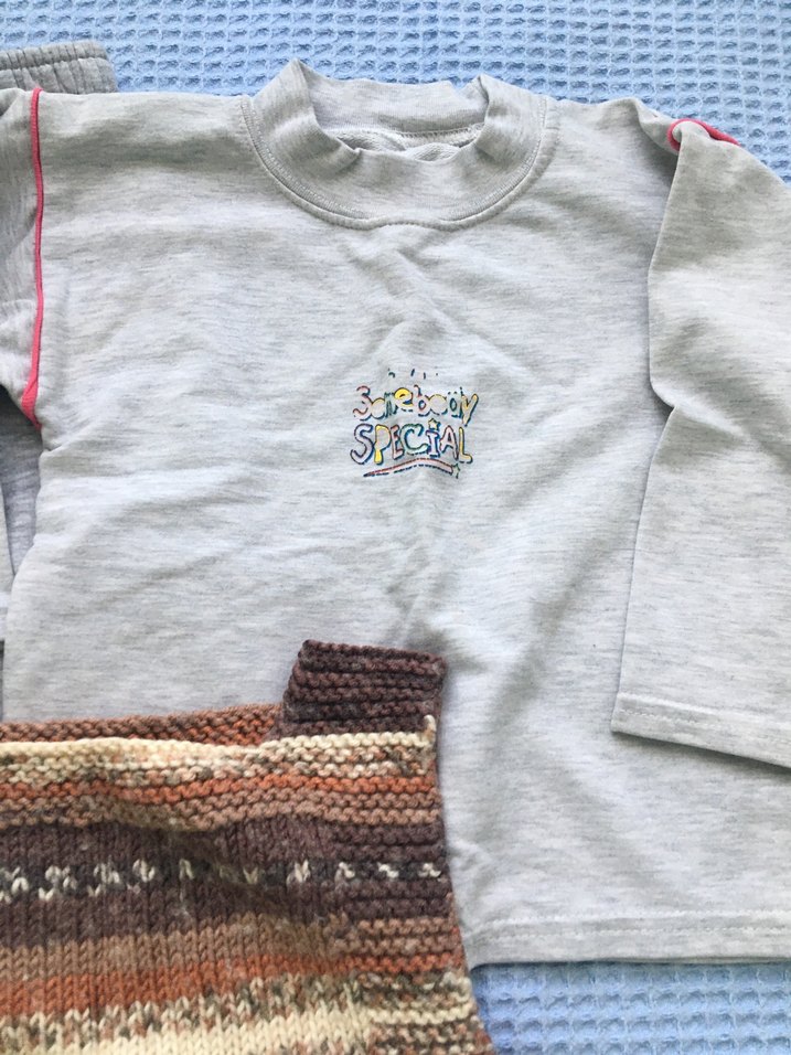 Gri Kız Bebek Triko Takım - Görsel 3