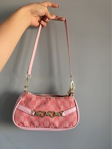 Shein Pembe Kalpli Baget Çanta y2k