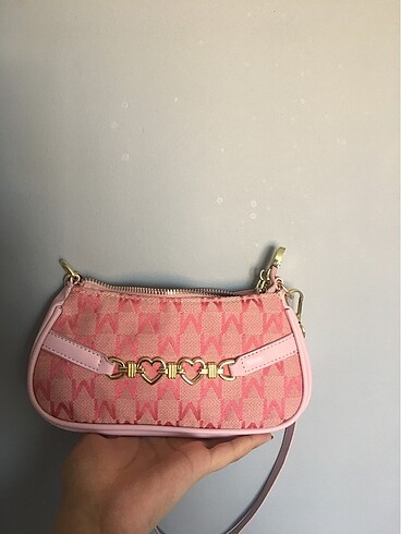 Sheinside Shein Pembe Kalpli Baget Çanta y2k