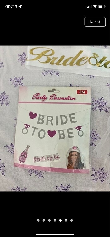 Beden Renk Bride to be 3?lü set