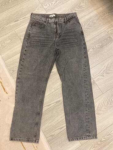 İpekyol yüksek bel straight gri jean