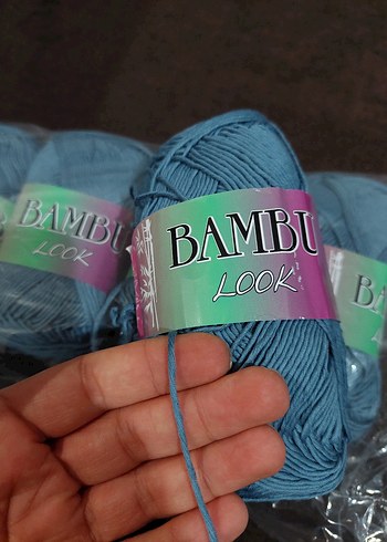 Bambu Look Mavi El Örgü İpliği - Görsel 2