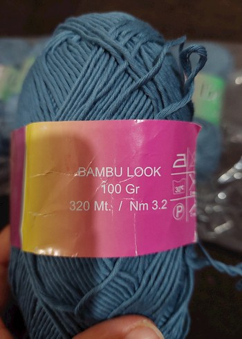 Bambu Look Mavi El Örgü İpliği - Görsel 3