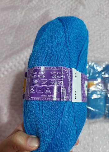 BILKAF Mavi El İşi İplik Seti - Görsel 2