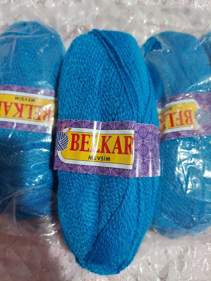 BILKAF Mavi El İşi İplik Seti - Görsel 3
