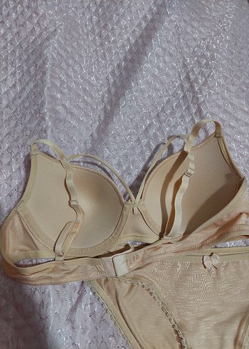 Bej Minimalist Midi Sütyen - Görsel 2