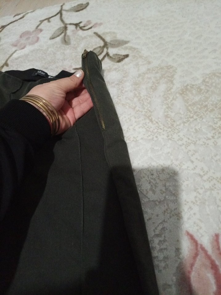 haki tayt pantolon - Görsel 4