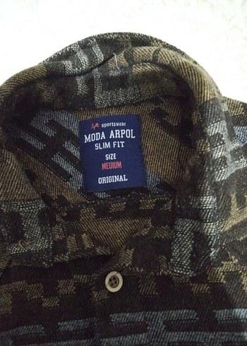 Erkek Kahverengi Uzun Kollu Yün Gömlek - Görsel 3