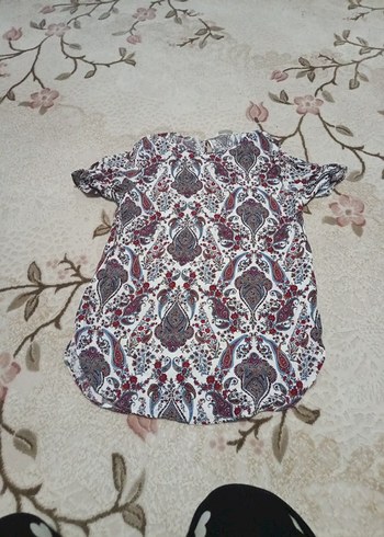 Bohem Desenli Kısa Kollu tşhirt - Görsel 3