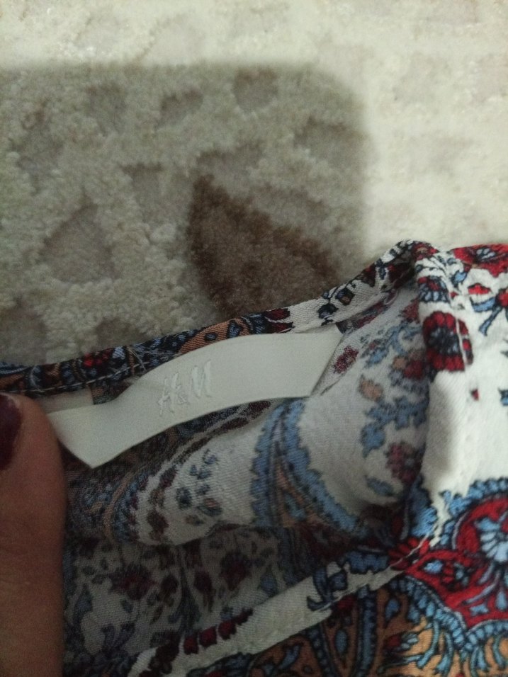 Bohem Desenli Kısa Kollu tşhirt - Görsel 2