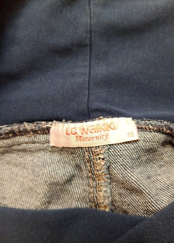 Koyu Mavi Hamile Kot Pantolon - Görsel 6