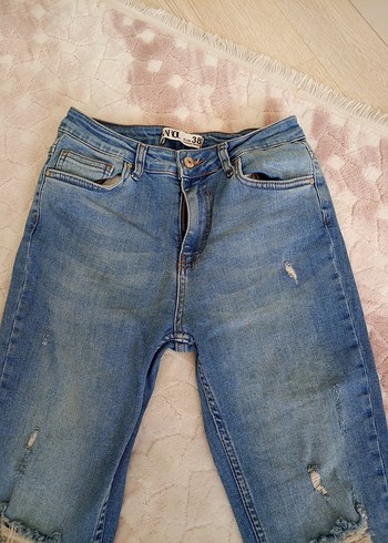 Diğer Kadın Mavi Denim Bol Kesim Kot Pantolon