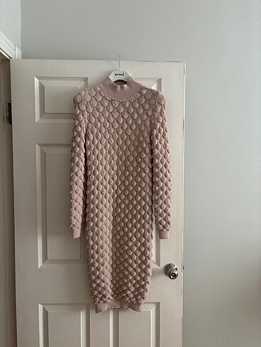 Toz pembe triko tunik