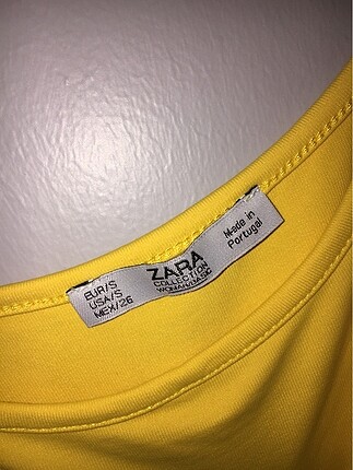 Zara Zara basic limon sarısı bluz