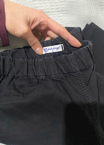 Siyah lastik Bel Kadın Pantolon - Görsel 2