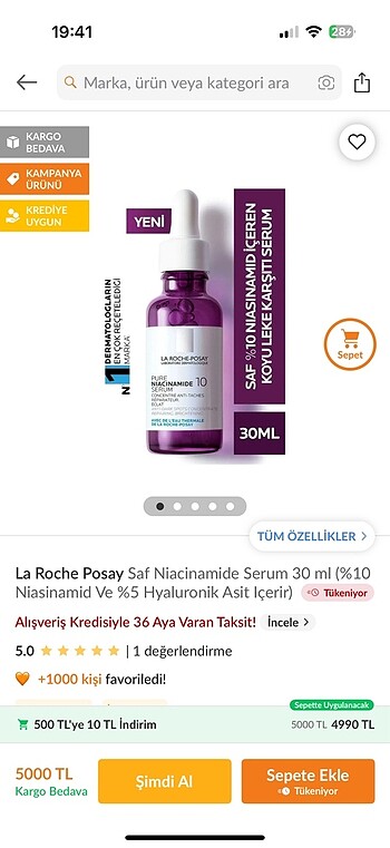 La Roche Posay La Roche Posay niacinamide serum