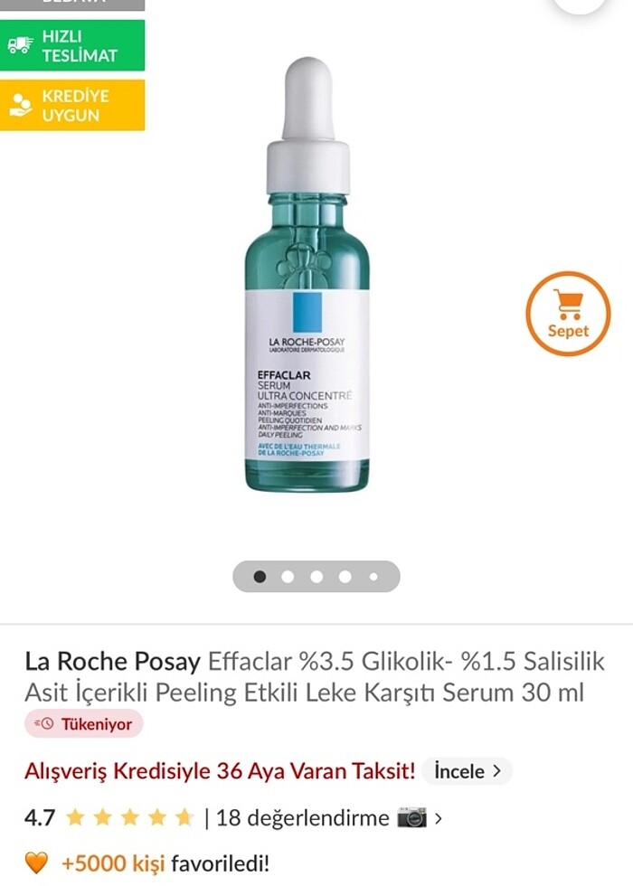 La roche Posay effeclar serum - Görsel 2