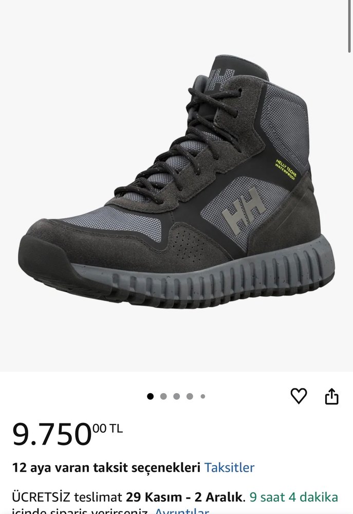 Helly Hansen Erkek Siyah Bot - Görsel 4