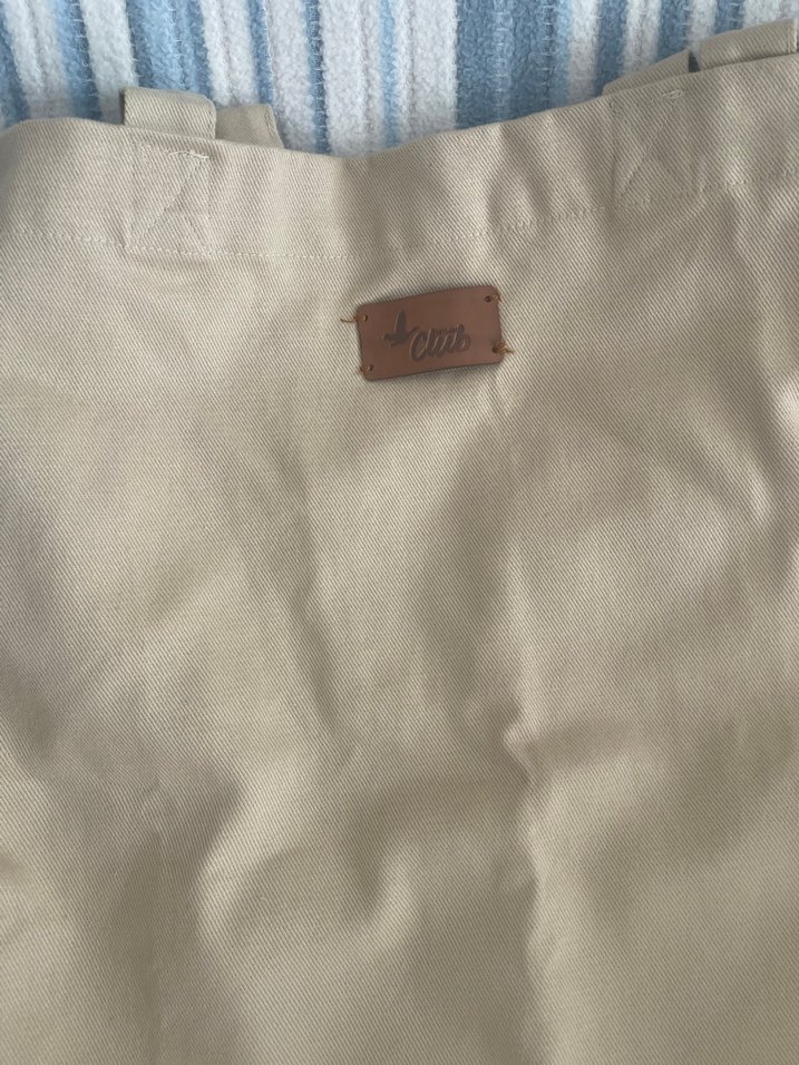 Bej Keten Kadın Çanta - Görsel 4