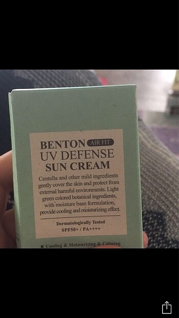 Benton güneş koruyucu