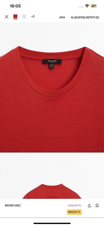 Massimo dutti tişört - Görsel 2