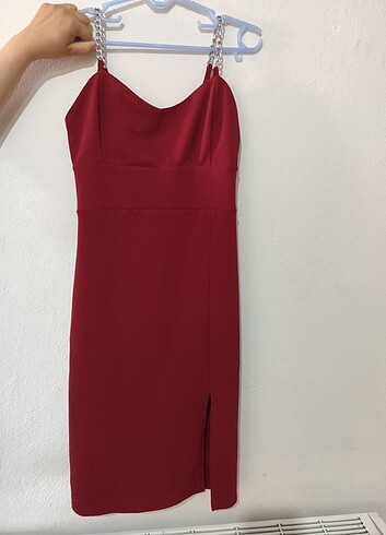 Bordo elbise