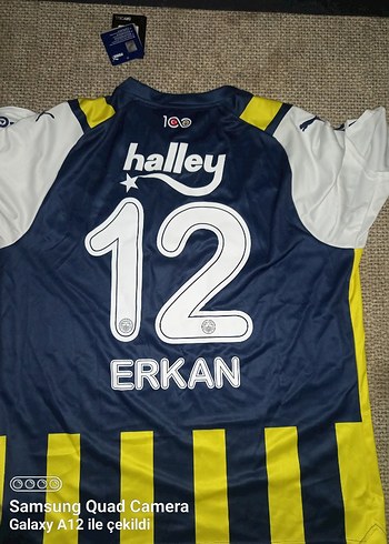 Erkan Baskılı Mavi Şeritli Erkek Forma