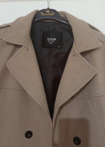 Bej Kadın Süet Midi Kaban - Görsel 4