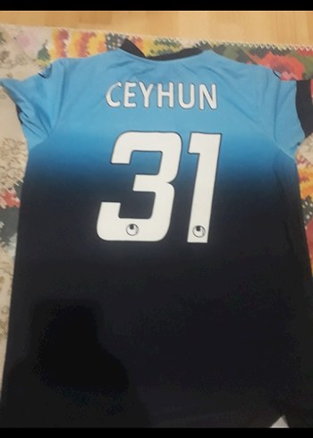 Erkek Mavi Baskılı Kısa Kollu Spor Tişört - Görsel 2