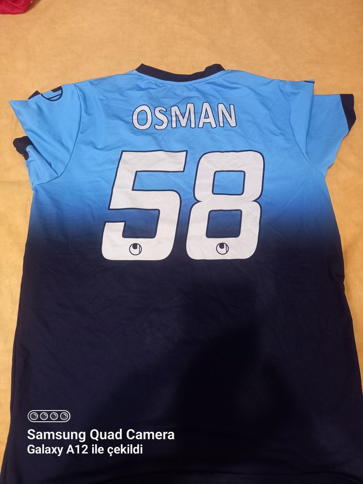 Lacivert Mavi Baskılı Erkek Spor Tişörtü - Görsel 2