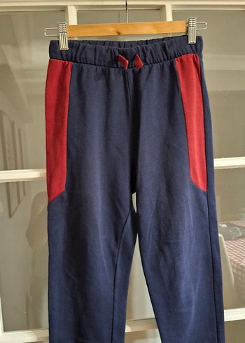 H&M Erkek Çocuk Lacivert Kırmızı Paçalı Eşofman Altı