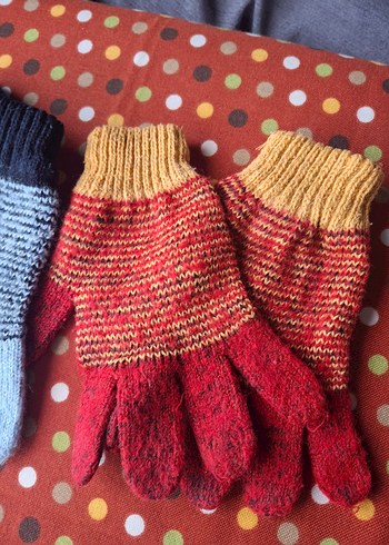Çocuk Örme Eldivenler, Çok Renkli - Görsel 3