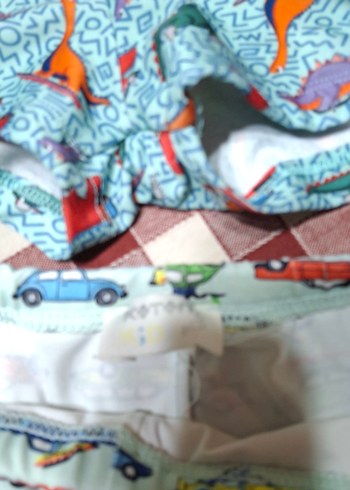 Erkek Çocuk Renkli Desenli Mayo Şortları - Görsel 5