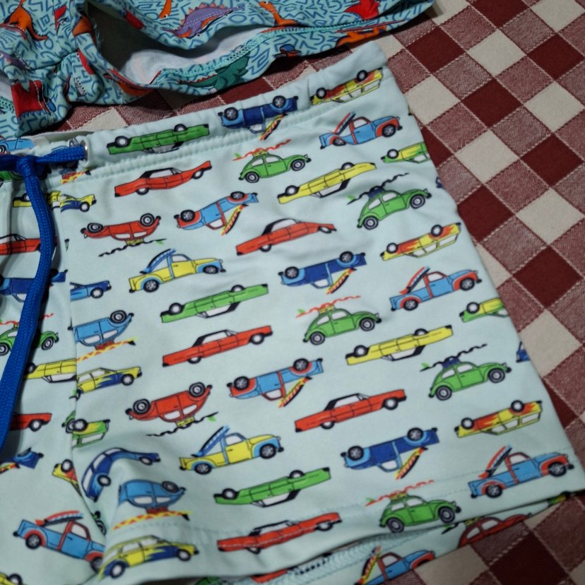 Erkek Çocuk Renkli Desenli Mayo Şortları - Görsel 2