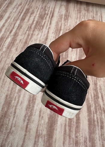 Siyah Gri Erkek Çocuk Spor Ayakkabı Velcro - Görsel 3