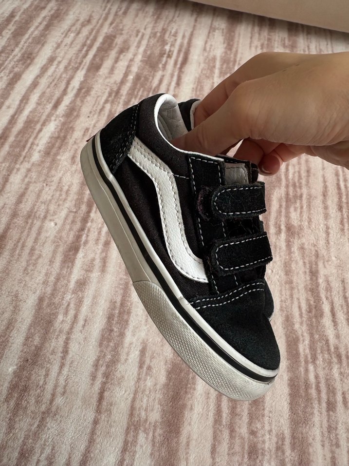 Siyah Gri Erkek Çocuk Spor Ayakkabı Velcro - Görsel 2