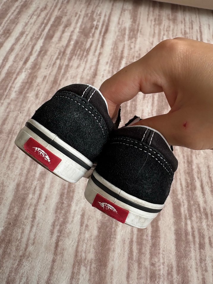 Siyah Gri Erkek Çocuk Spor Ayakkabı Velcro - Görsel 3