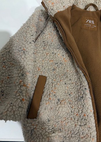 Zara Çocuk Kahverengi Fermuarlı Street Wear Ceket
